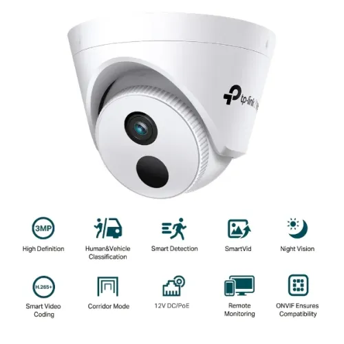 TP-Link VIGI C430I Lens 2.8mm 3MP IR Turret IP Camera