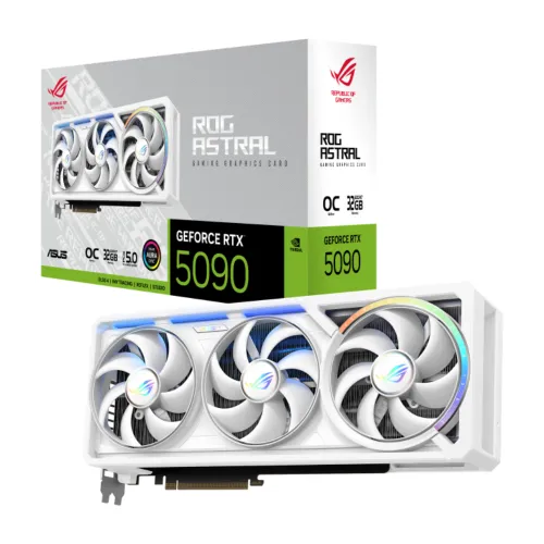 ASUS ROG Astral GeForce RTX 5090 32GB GDDR7 WHITE OC Edition Graphics Card