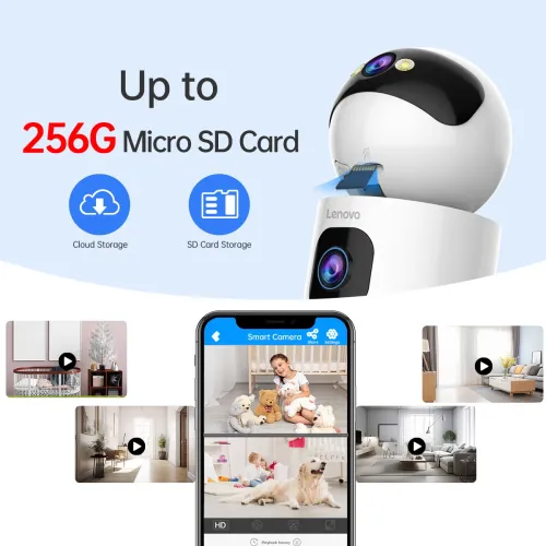 Lenovo XW1 3MP Dual Lens Pan & Tilt WiFi Camera