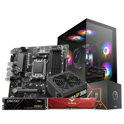 AMD Ryzen 7 7700 Budget Gaming Desktop PC