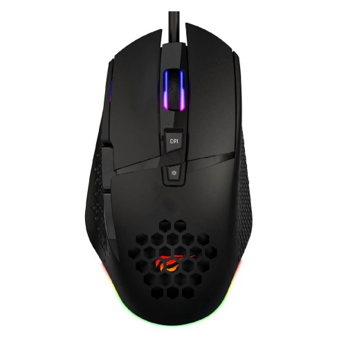 Havit HV-MS1022 RGB LED Honeycomb Design 8 Buttons Gaming Mouse-IOSBD